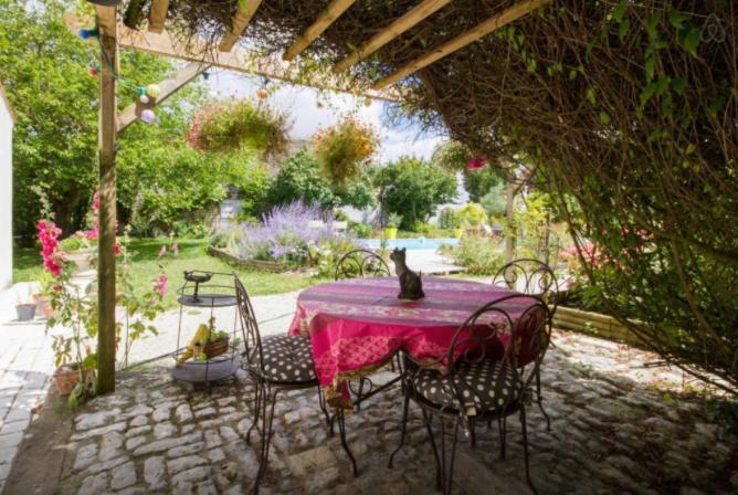 La Tonnelle Fleurie Chambres D'Hotes Sainte-Soulle Luaran gambar